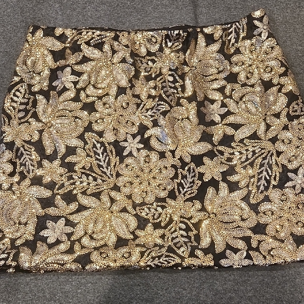 George Black And Golf Sequin Embellished Pencil Skirt